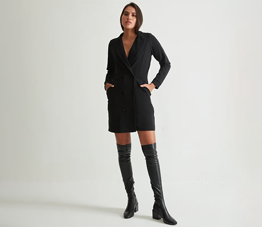 Cover Story tuxedo mini dress