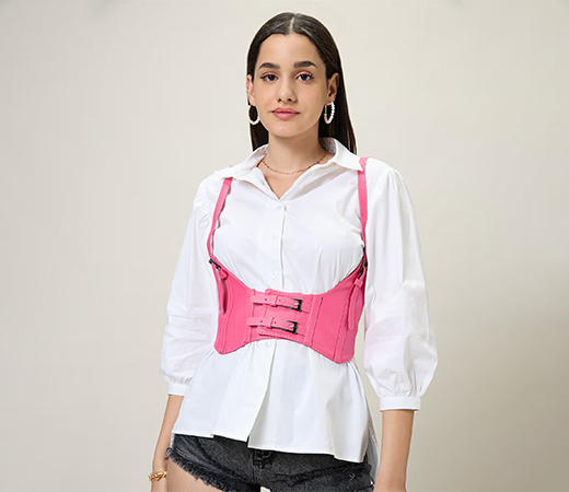 Mixt by Nykaa Fashion Pink corset 