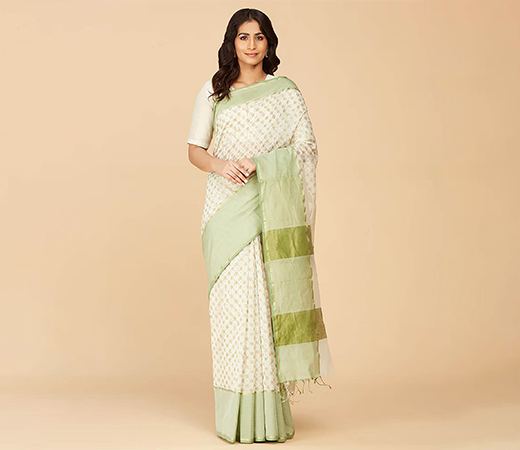 Fabindia Natural Cotton Silk Saree