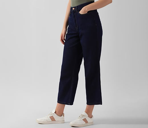  Women’s Navy Dark Wash Regular Fit Jeans by Van Heusen
