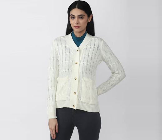  Van Heusen Cream Sweater