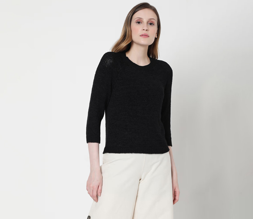 VERO MODA Women Solid Sweater