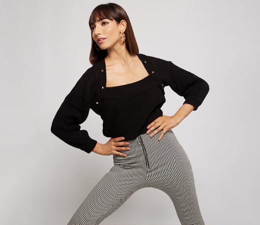 RSVP by Nykaa Fashion Black The Mystery Comfort Sweater
