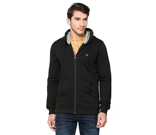 Allen Solly Men Navy Blue Slim Fit Solid Formal Blazer