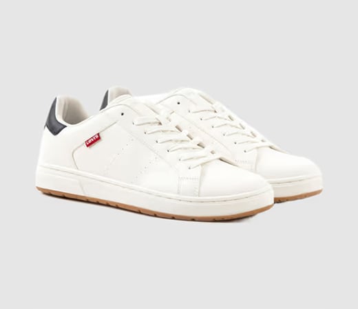 Levi’s White Solid Sneakers
