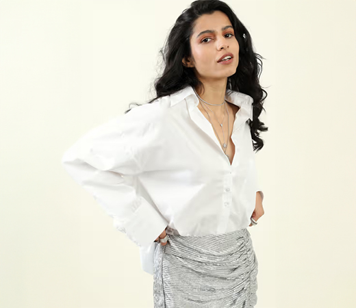 White poplin shirt by Urban Suburban