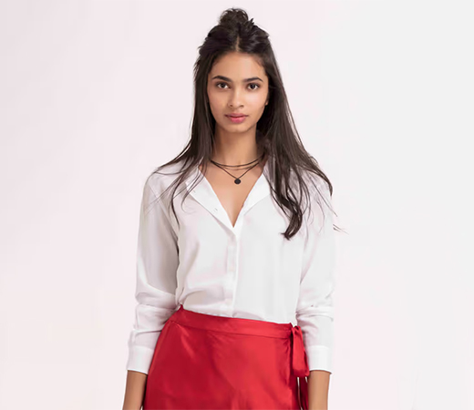 White Buttondown Shirt by Shaye