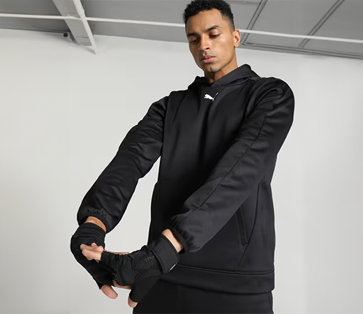 Puma black performance sweatshirt for men