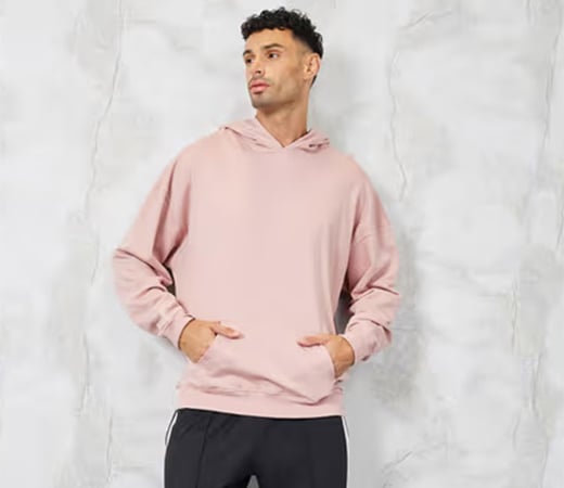 Oversized Pink Hoodie by Styli