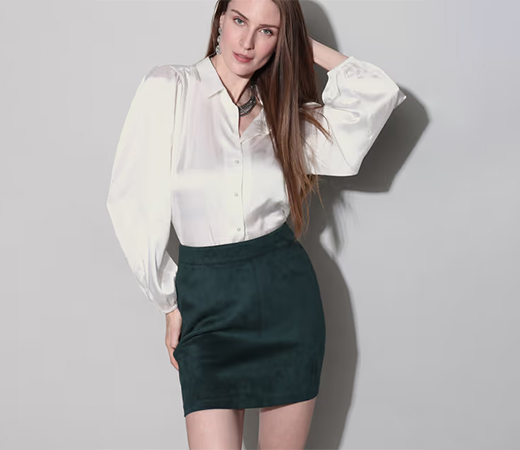 VERO MODA White Satin Shirt