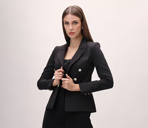 Lipsy Black Button Detail Blaze