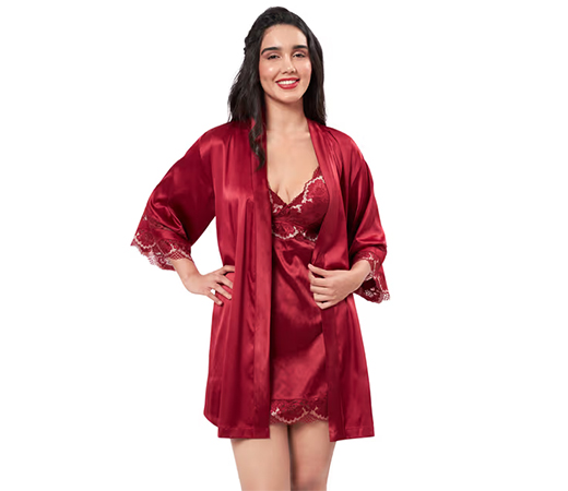 Amante Red Sleep Robe