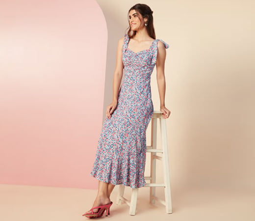 Twenty Dresses by Nykaa Fashion Floral Printed Dress