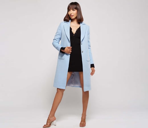 RSVP by Nykaa Fashion Light Blue Coat