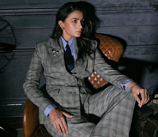 Alia Bhatt wearing co-ord jacket and trousers