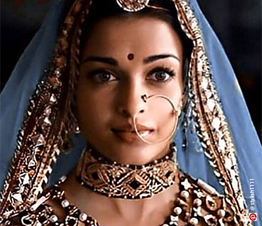 Aishwarya Rai Bachchan wearing a bridal nath