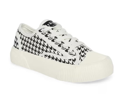 IYKYK by Nykaa Fashion Helen Chequered Black & White Sneakers