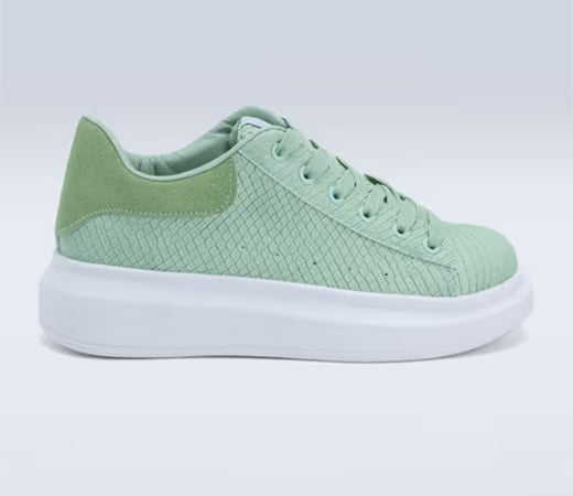 IYKYK by Nykaa Fashion Trendy Casual Mint Sneakers