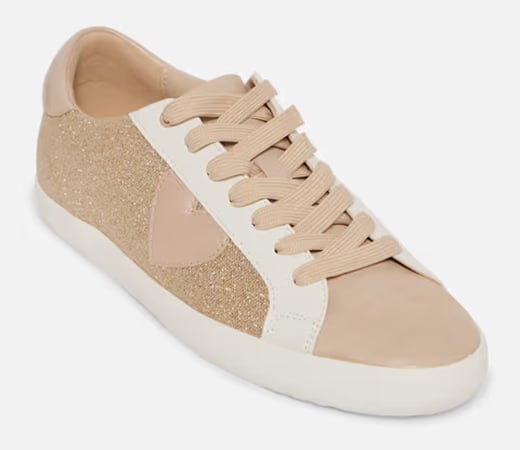 Aldo Chaus Embellished Gold Sneakers