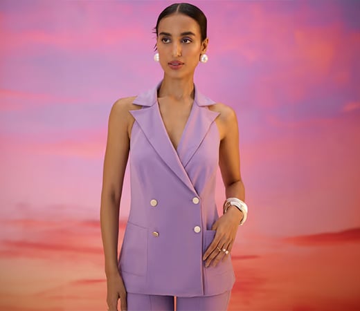 Lilac Halter Neck by RSVP by Nykaa Fashion