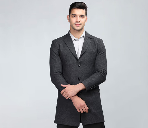 CHKOKKO Men Winter Wear Regular Fit Coat