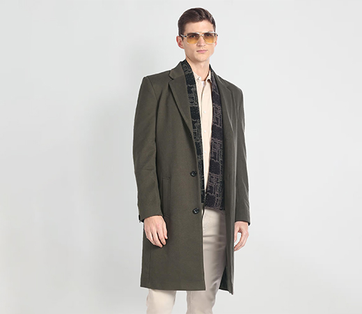 Arrow Sports Detachable Muffler Trench Coat