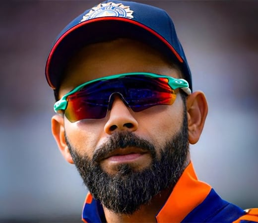 Virat Kohli wearing sporty sunglasses
