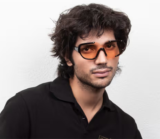 Ted Smith  UV Protection Shield Sunglasses Irregular Frame