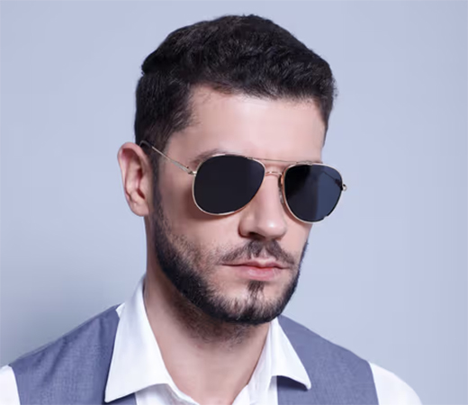 Intellilens Unisex Aviator UV Protected Sunglasses