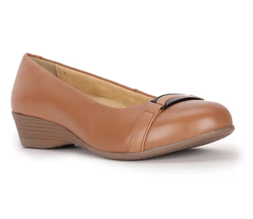 Hush Puppies Dacey Trim Women Nude Ballerinas