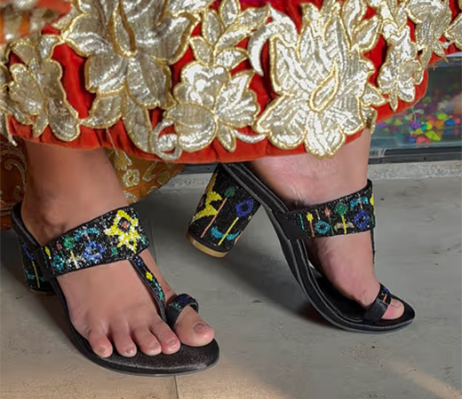 PREET KAUR Baag Kolhapuri Heels