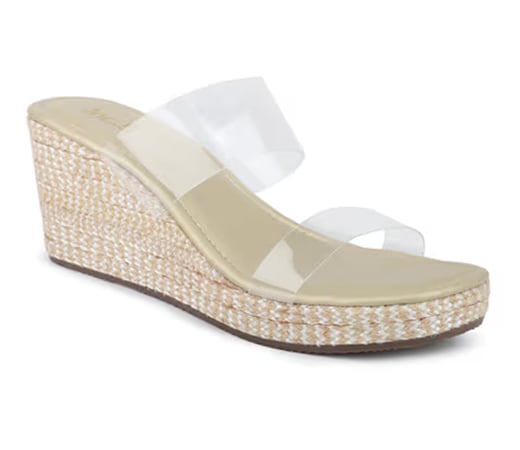 Inc.5 Women’s Clear & Gold Casual Wedges