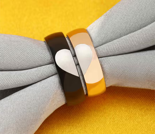 Peora Valentine Day Stainless Steel Ring