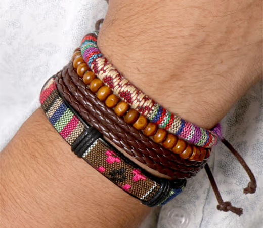 Joker and Witch Retro Multi Colour Bracelet