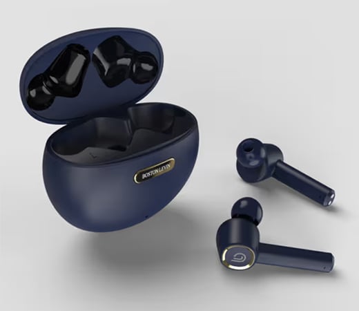 BOSTON LEVIN Blue Pods Storm Bluetooth Wireless Earbuds