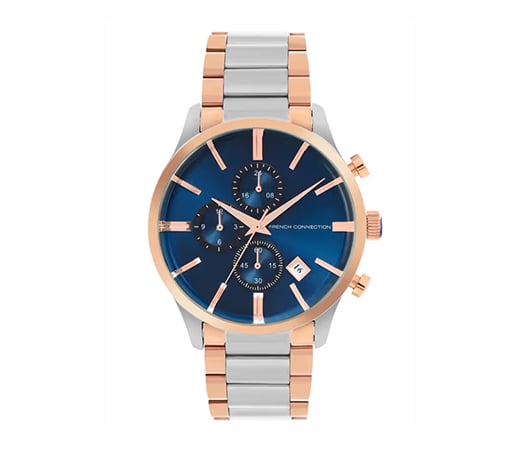 French Connection Blue Dial Analog Watch For Men