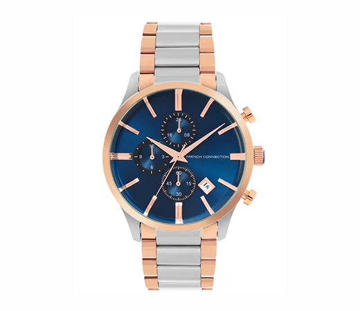 French Connection Blue Dial Analog Watch For Men