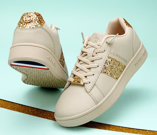 U.S. POLO ASSN. Women Kate 2.0 Off-White Sneakers