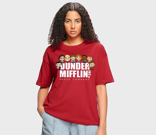 Bewakoof X The Office Women's Oversized T-shirt