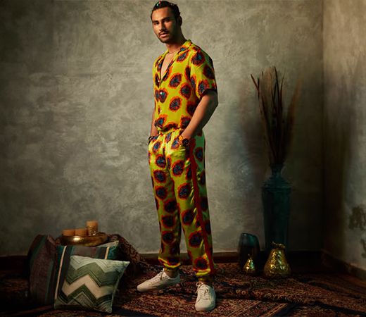 Esha Amiin Label Lime Blotch Joggers