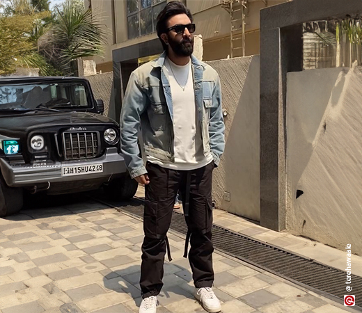Ranbir Kapoor wearing cargo joggers