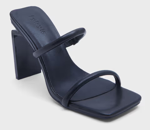 IYKYK by Nykaa Fashion’s Sassy Black Square Toe Strappy Block Heel