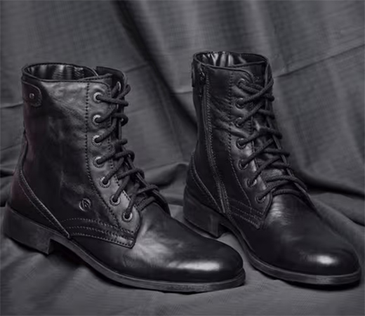 Barcus Black Ankle Boots