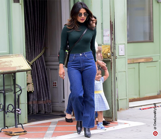 Priyanka Chopra wearing denim jeans