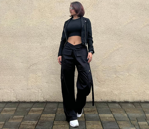 Off Duty India Parachute Cargo-Black