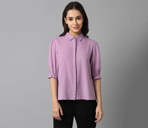  Allen Solly Lilac Shirt