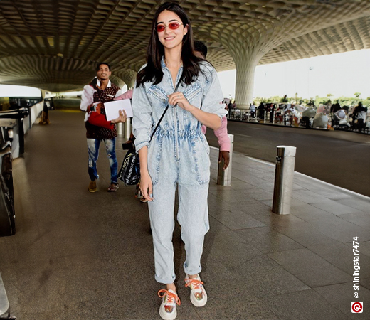 Ananya Panday wearing a jumpsuit 