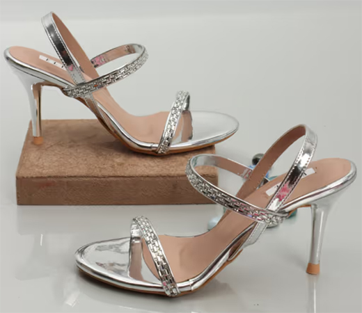 ELLE Silver Women Slip On Sandals
