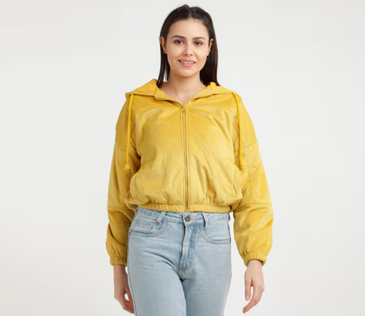 Zink London Yellow Solid Jacket