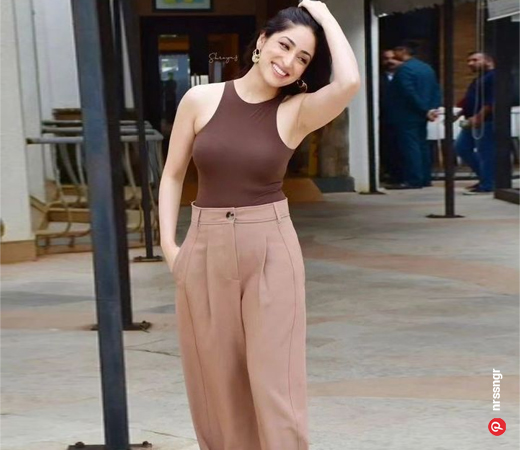 Yami Gautam wearing a bodysuit with trousers